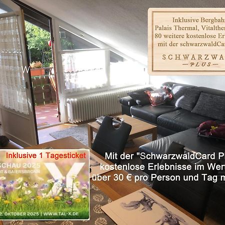 Ferienwohnung Kuckuck Auf Dem Sommerberg Incl Schwarzwaldcard Plus - 2 Zimmer 50Qm Bad Wildbad Exterior photo